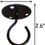 2 Ganchos techo soporte metal para plantas hierro colgar linternas