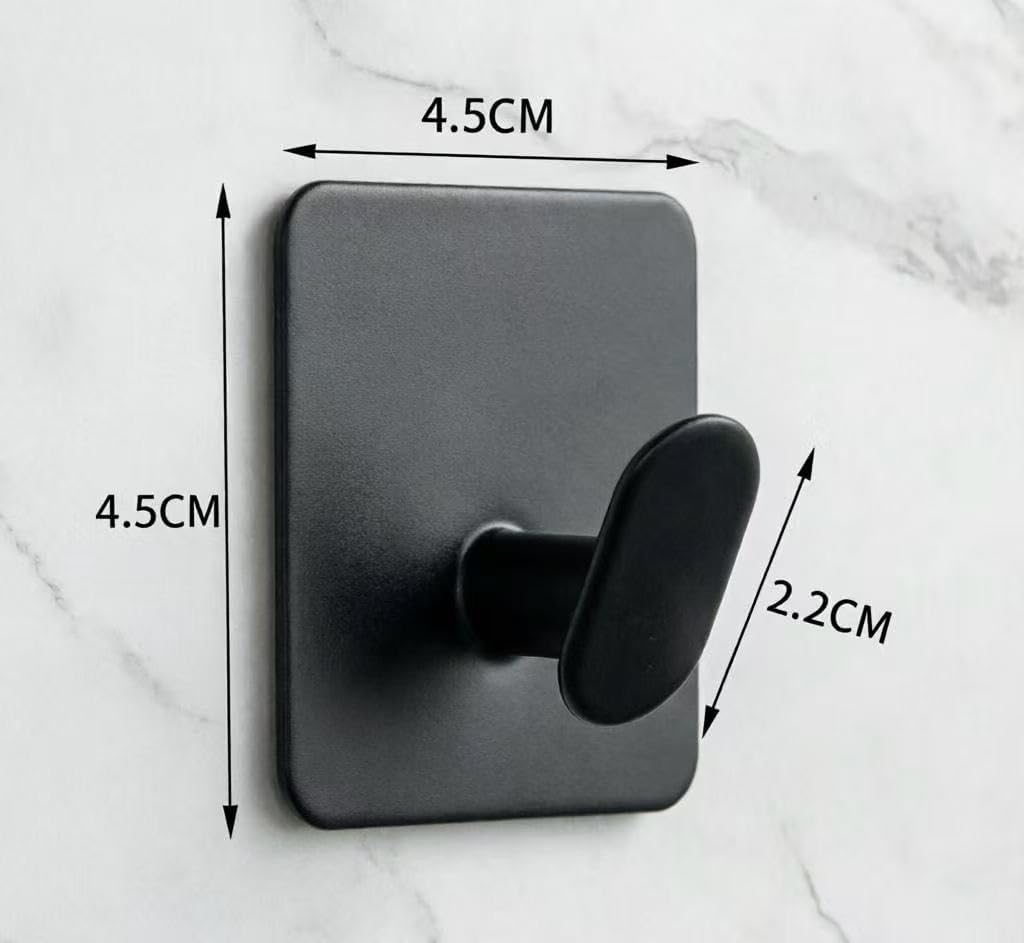 Ganchos adhesivos acero inox para baño y dormitorio set 4