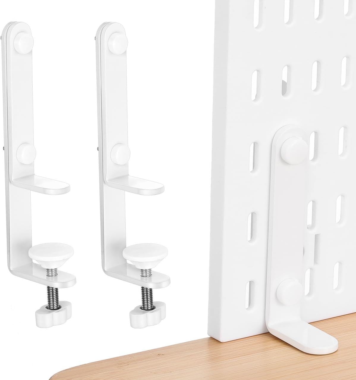 Soportes para panel de clavijas paquete 2 metal oficina hogar