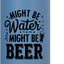 Botella agua acero inox aislada para amantes del cerveza
