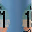 Botella de agua acero inoxidable aislada año 1971