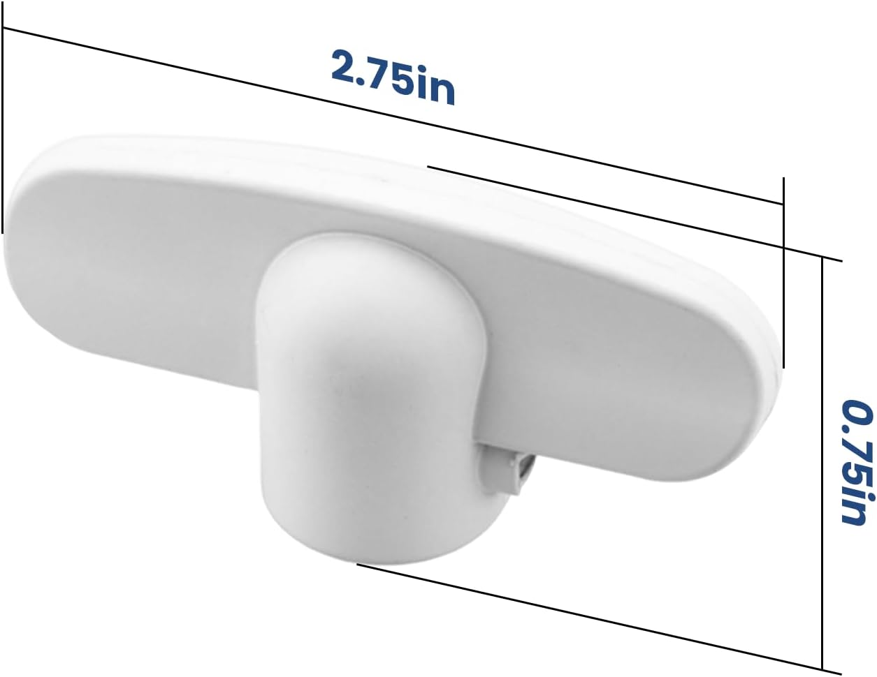 Manija manivela para ventana Andersen 3/8 pulgadas set 2 blanco