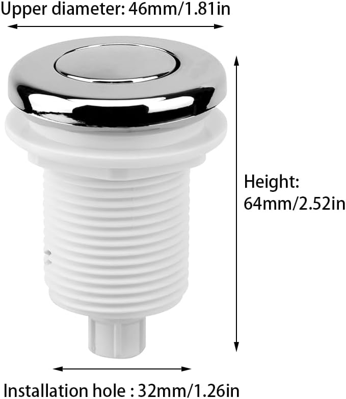 Interruptor botón aire multiusos para hogar baño spa