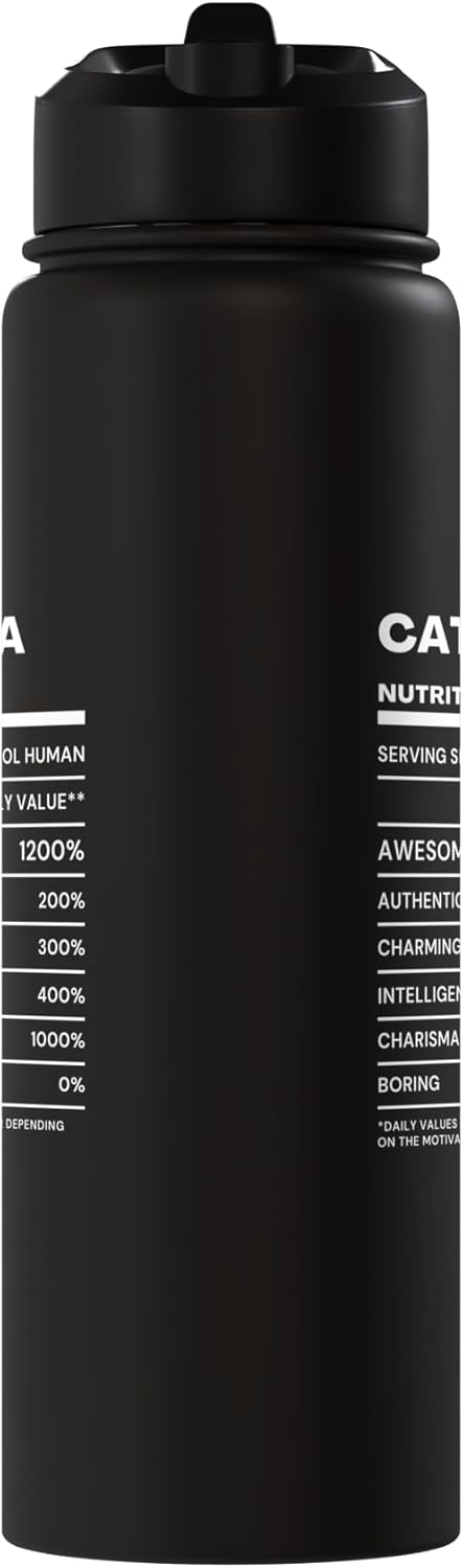 Botella agua acero inox aislada Caterina