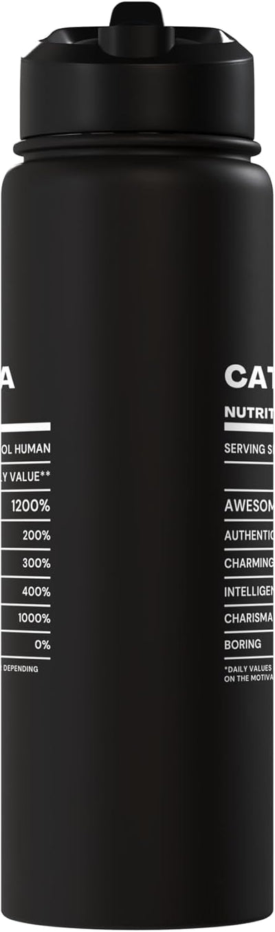 Botella agua acero inox aislada Caterina