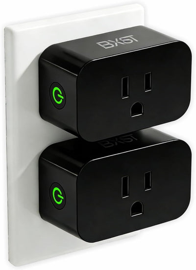 Enchufe WiFi 15A 1800W con Alexa y temporizador 2unid negro