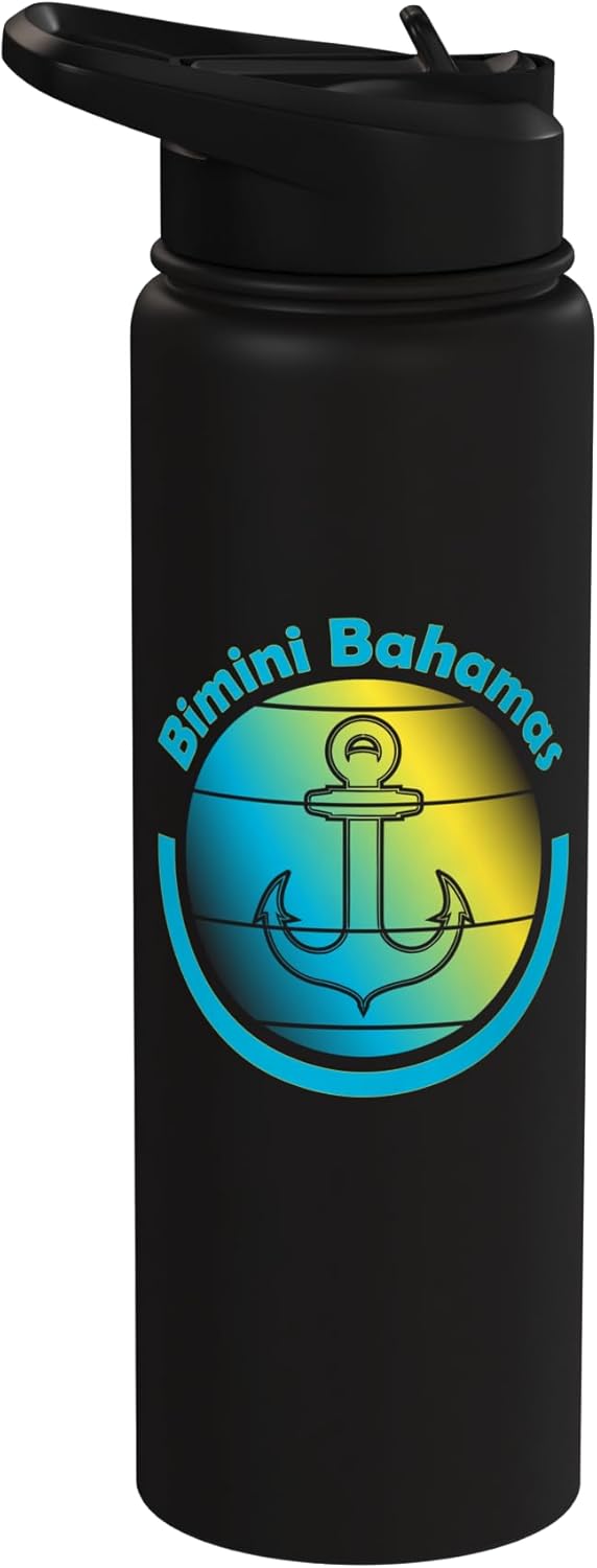 Bote de agua aislado de acero inoxidable para navegantes retro