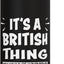 Botella de agua acero inoxidable aislada británica