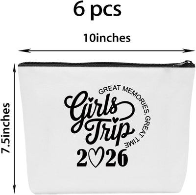 Bolsas maquillaje para viaje 6 Pzas regalo mujer