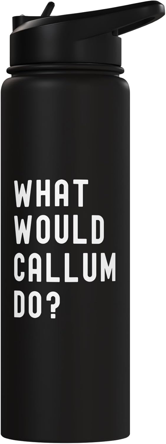 Bottella de agua aislada acero inoxidable What Would Callum Do