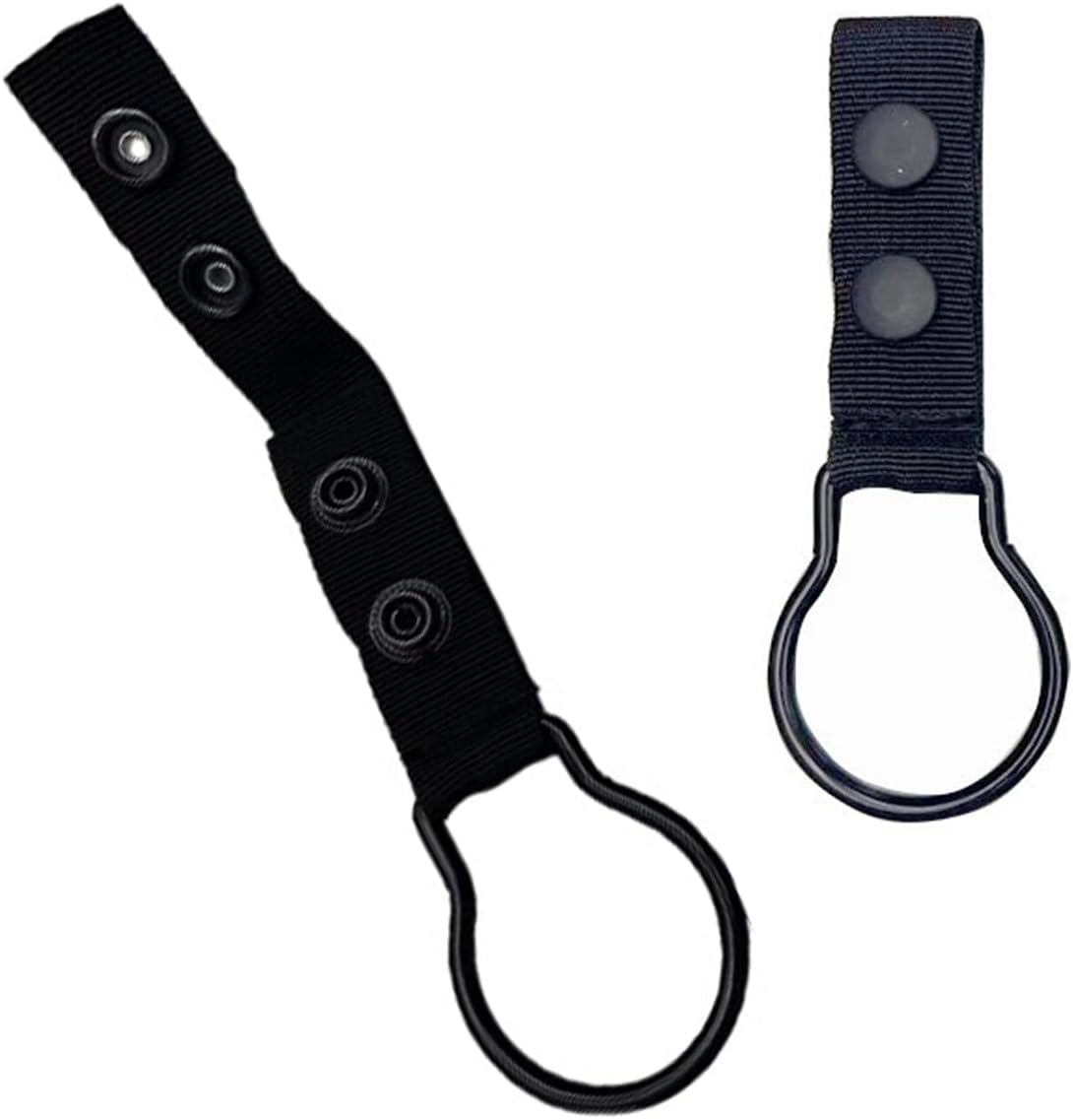 Pack 2 Anillos Soporte Linterna Clip Nailon Doble Broche