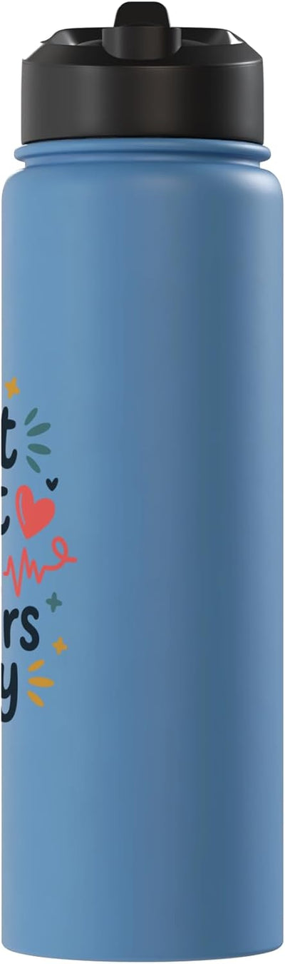 Botella de agua acero inoxidable aislada 12 horas