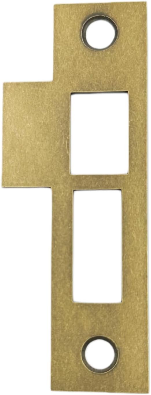 Pestillo placa bloqueo puerta latón antiguo 3.25pulg