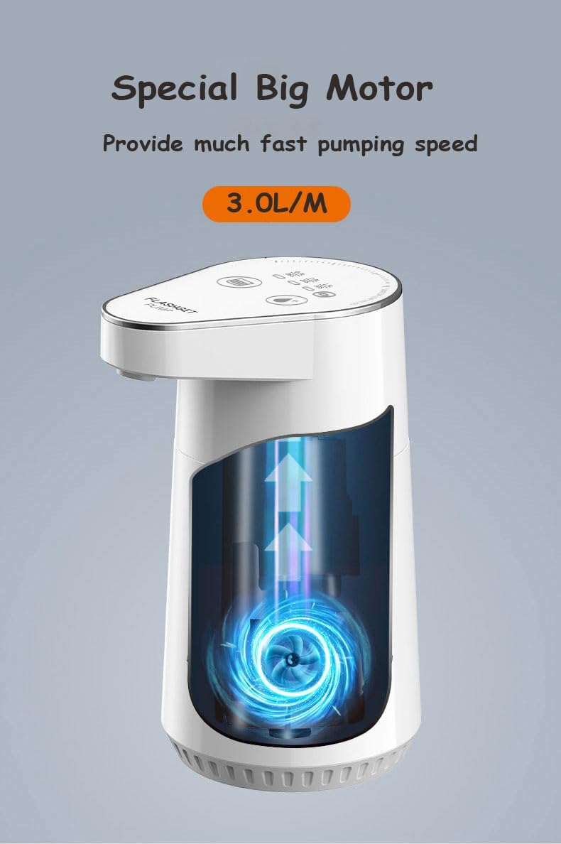 Dispensador agua USB recargable base desmontable 5gal