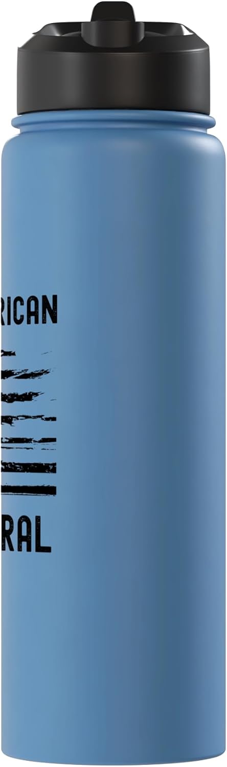 Botella de agua aislada anti liberal politics acero inoxidable