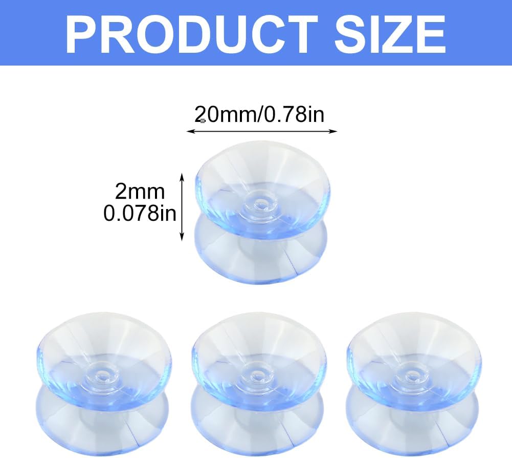 Ventosas doble cara para mesa vidrio 10 uds