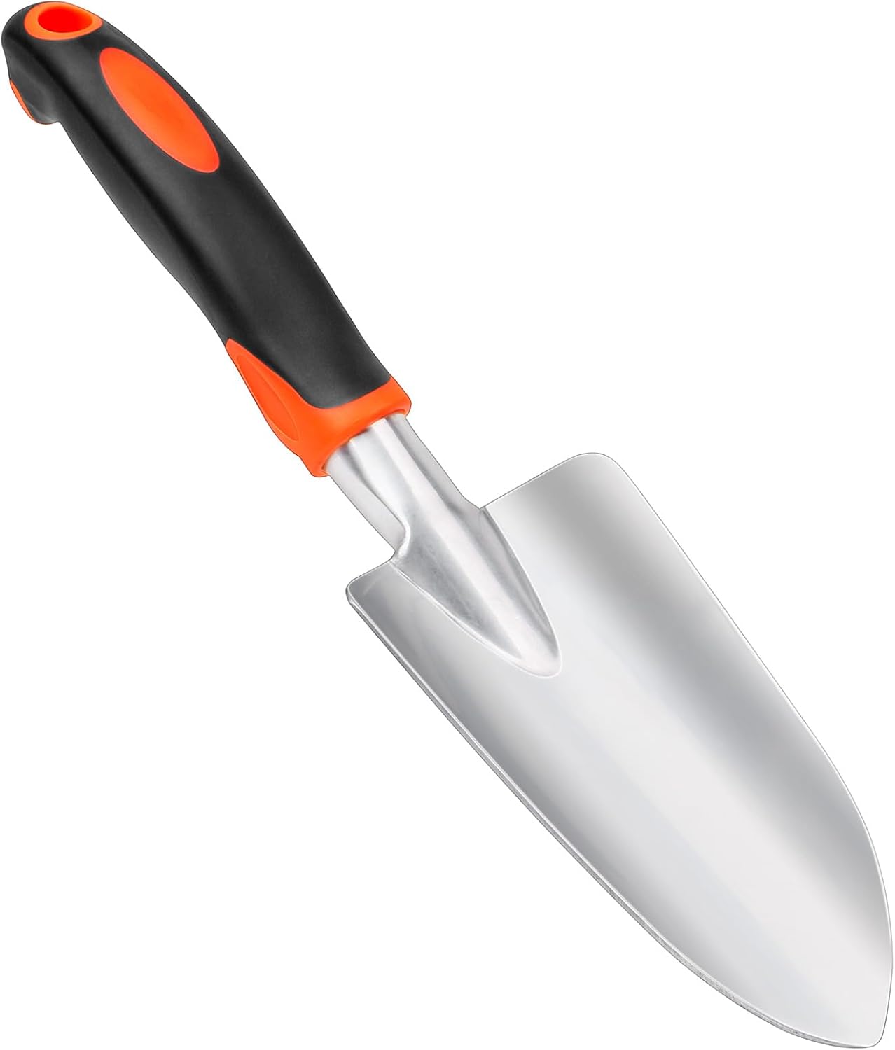 Pala jardín resistente mango ergonómico color naranja