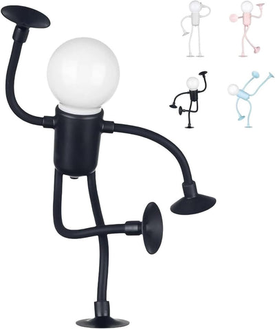 Luz Nocturna Flexible Con Ventosa Forma Intercambiable Negro
