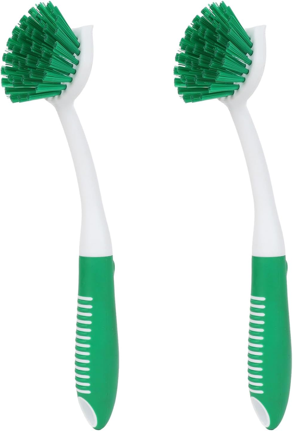 Cepillo platos 2 pzas con raspador cocina verde