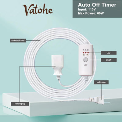 Temporizador apagado automático 8.2pulg para lámparas cera aceite