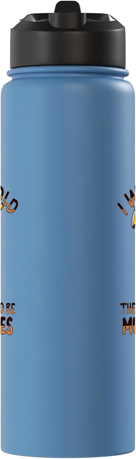 Botella de agua acero inoxidable aislada para entusiastas de bebidas