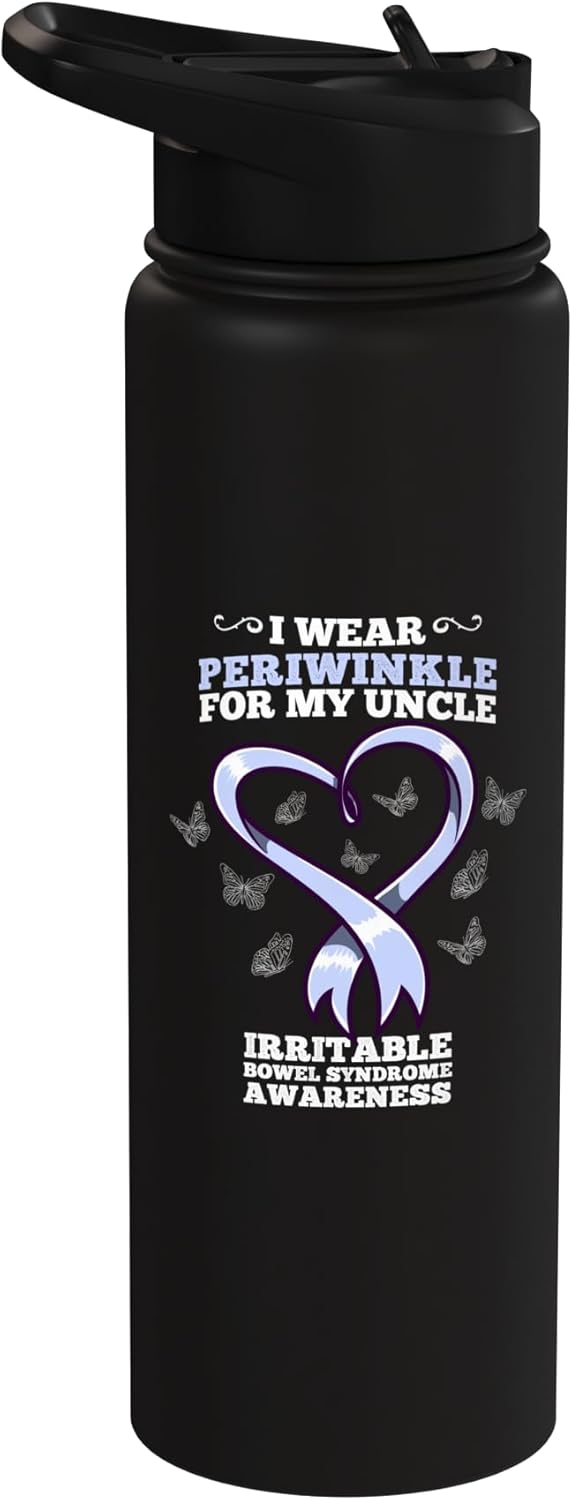 Botella de agua acero inoxidable periwinkle sin BPA con aislamiento