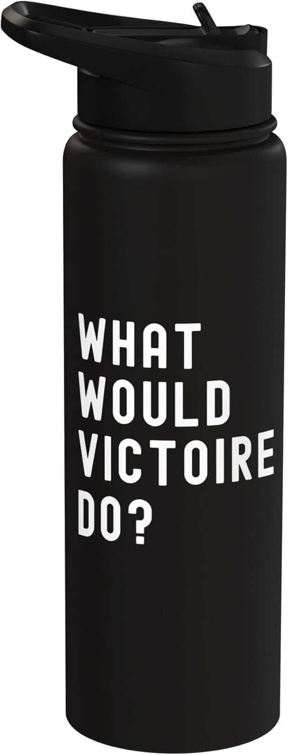 Bottella de agua acero inoxidable aislada What Would Victoire Do