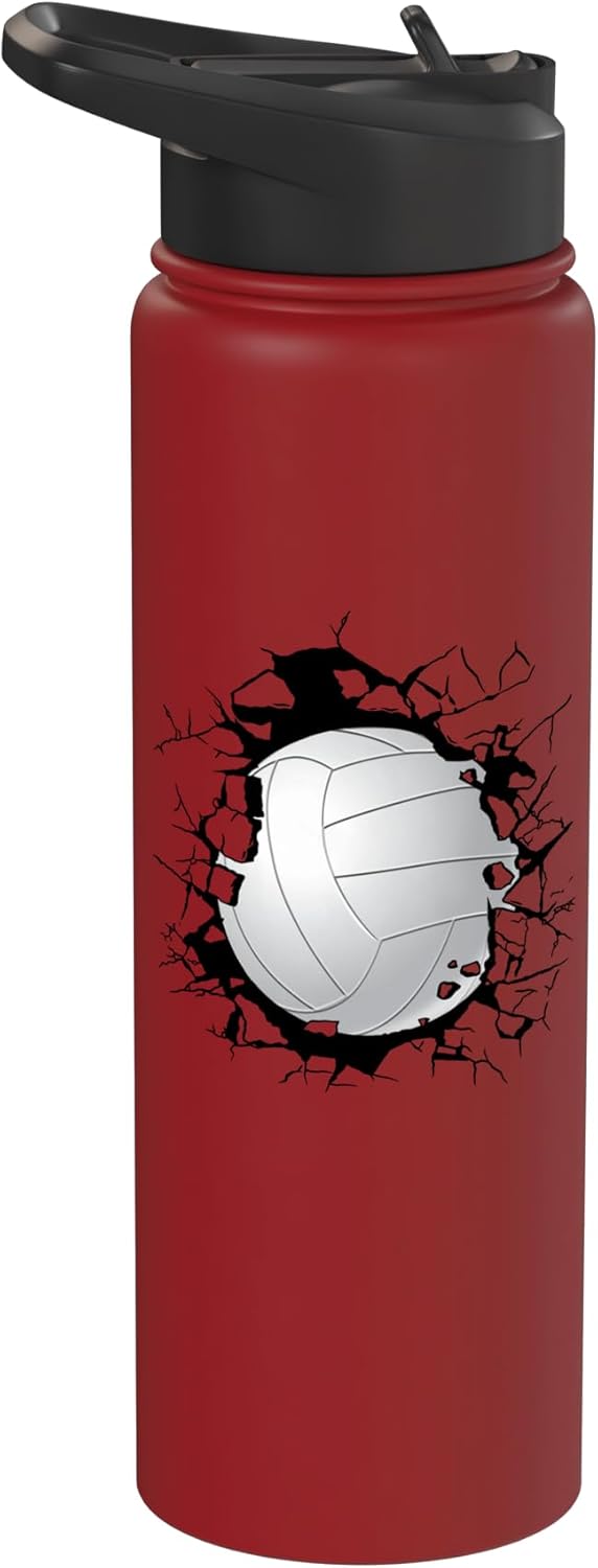 Botella de agua aislada de acero inoxidable para voleibol