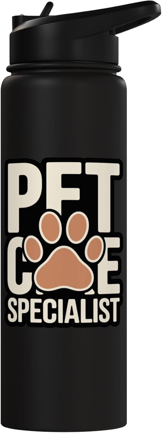Bota de agua aislada acero inoxidable para cuidado de mascotas