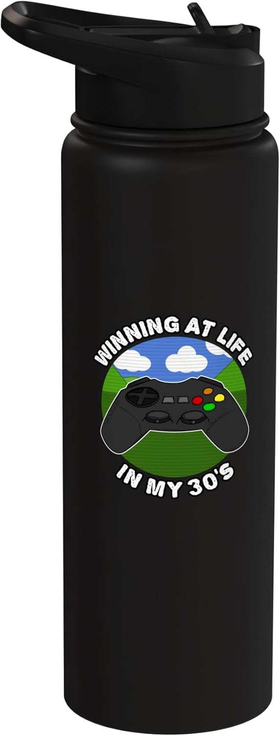 Botella de agua acero inoxidable para 30 años gamer