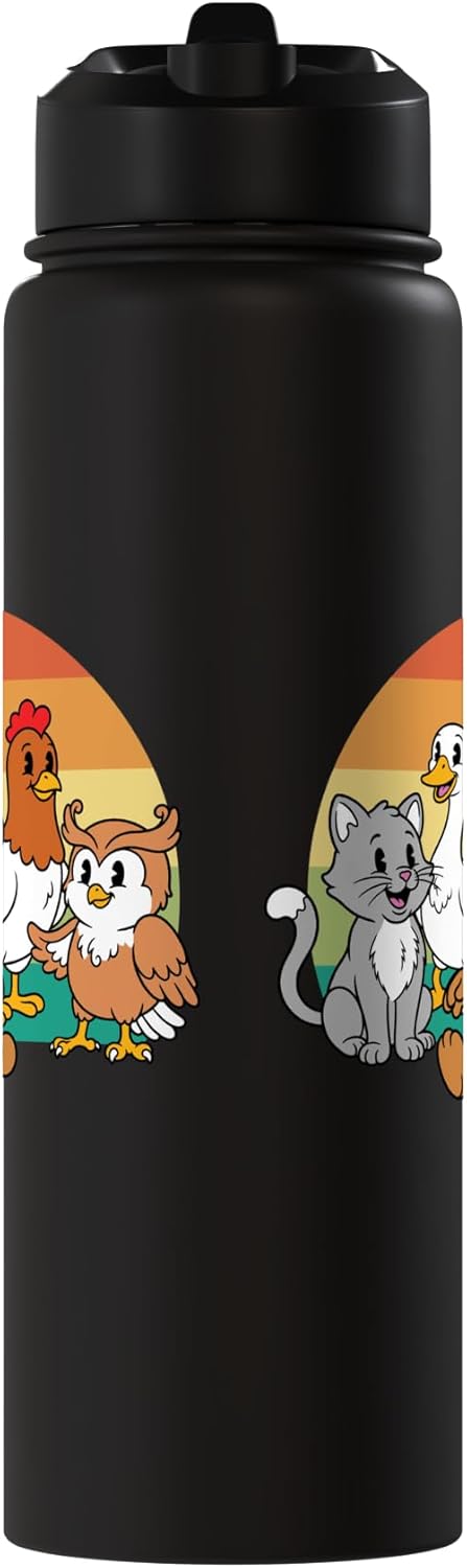 Bebida de agua acero inoxidable retro Little Bear Birthday Squad Y2K