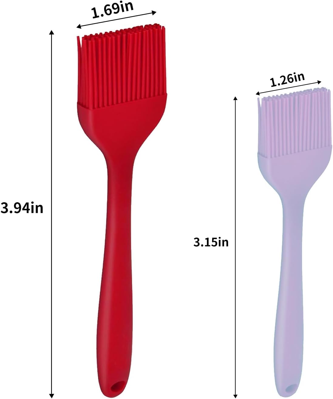 2 Cepillos Silicona Cocina Hornear Resistentes Calor