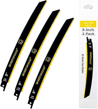 Hojas sierra recíproca bimetálicas 9pulg 14/18 corte metal medio