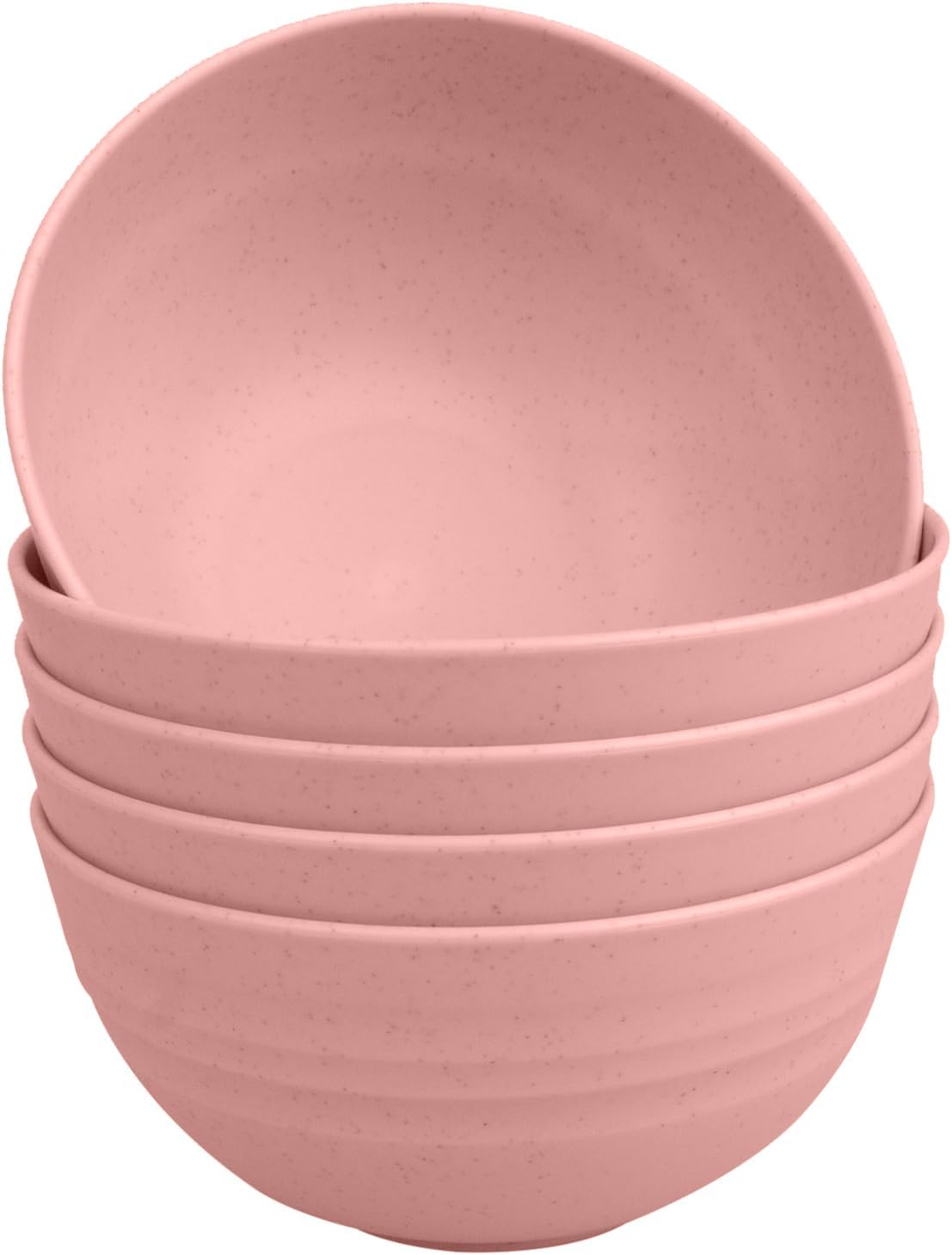 Cuencos de paja de trigo para cereales 26 oz sin romper color rosa