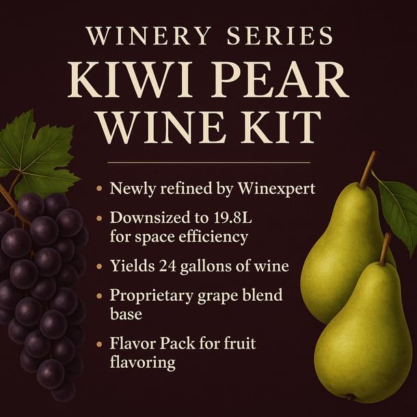 Kit de vino Winery Series Kiwi Pera