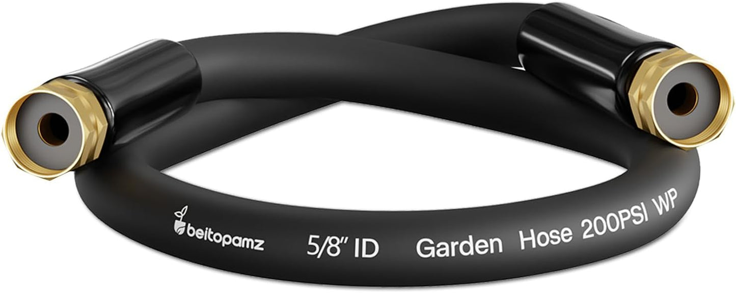 Manguera jardín 1ft 5/8pulg hembra a hembra negro