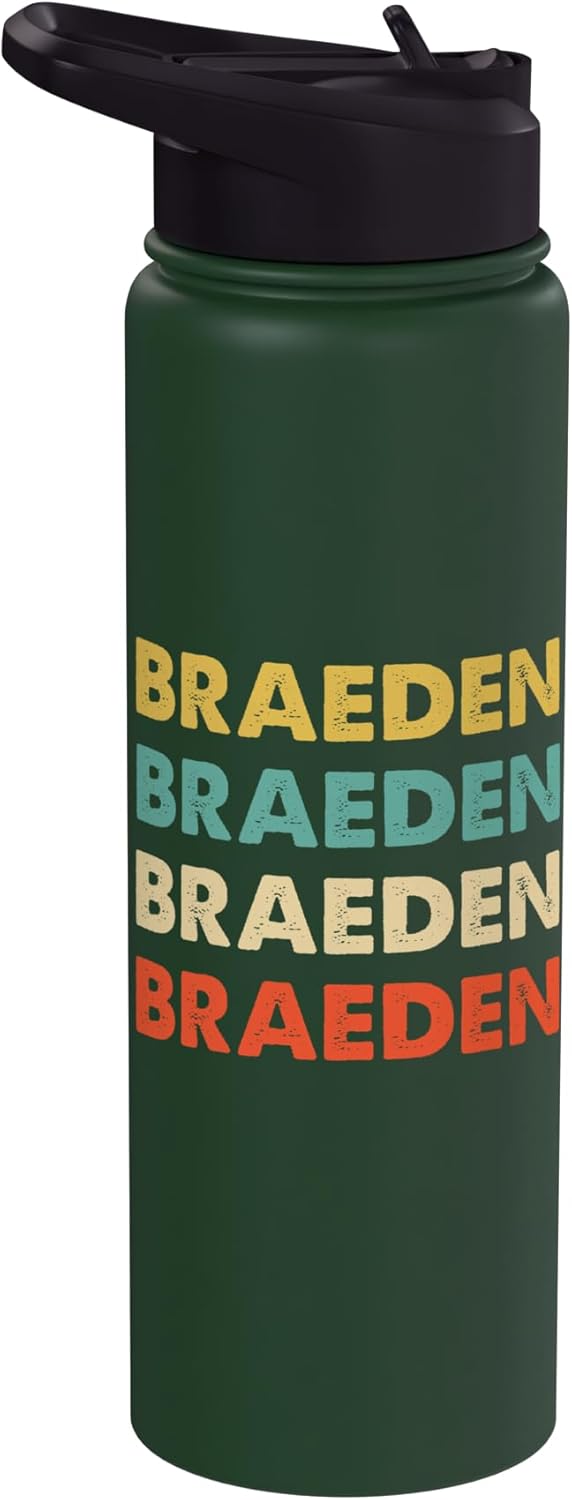 Botella agua acero inox aislada Braeden