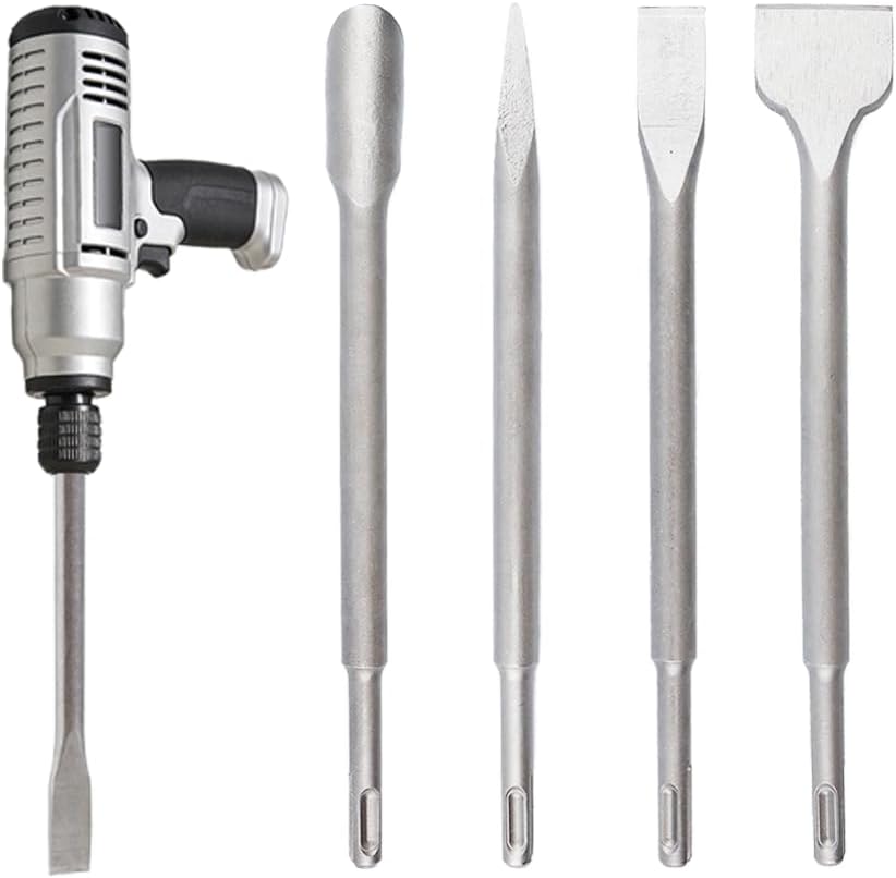 Set 4 Cinceles SDS Brocas Demolición Taladro Martillo