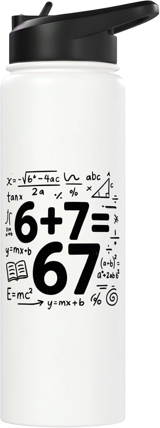 Botella de agua acero inoxidable meme matemáticas humor nerd