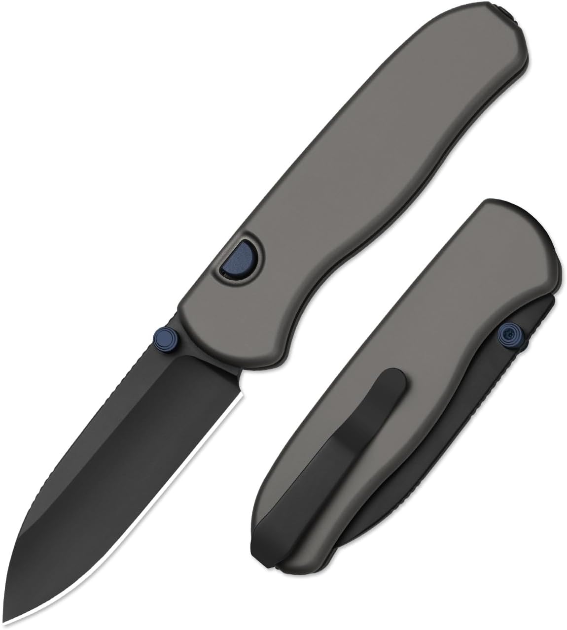Cuchillo plegable Elmax 3.1pulg aluminio gris EDC