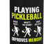 Botella de agua acero inoxidable con slogan de pickleball