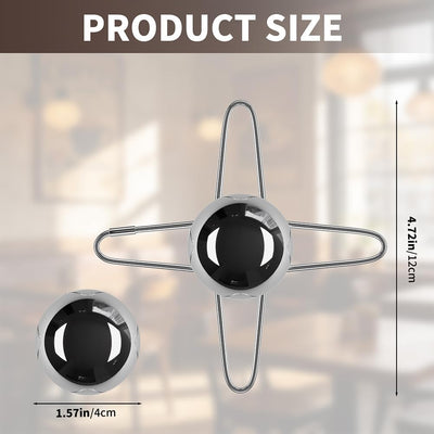 2 bolas de enfriamiento de café expreso de acero inoxidable con soporte