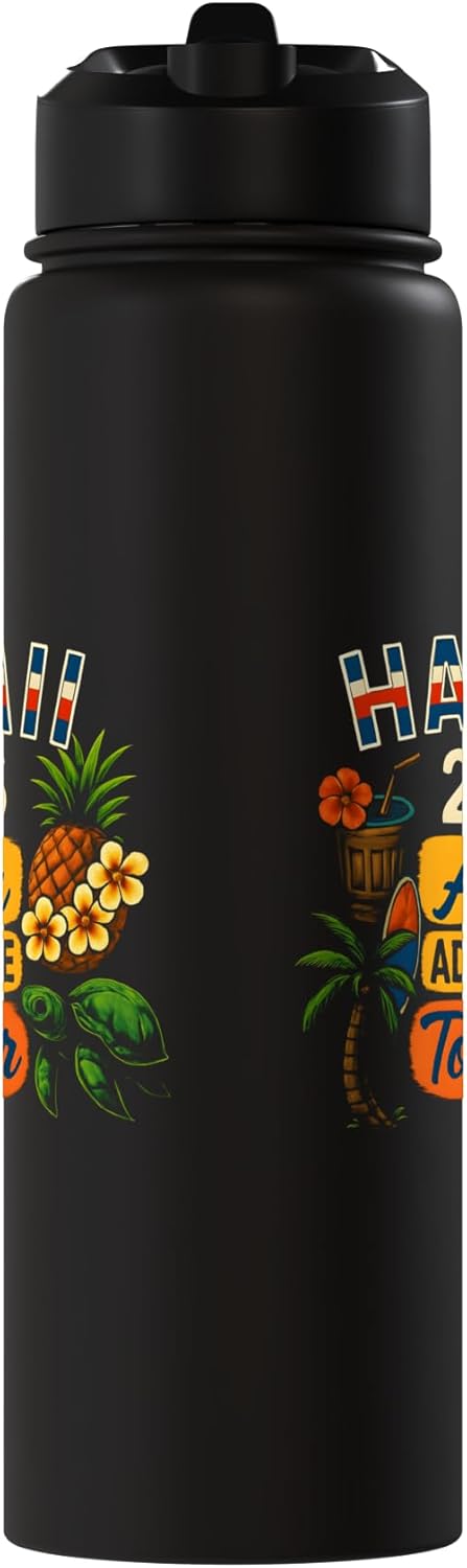 Botella agua acero inox aislada Hawaii 2026