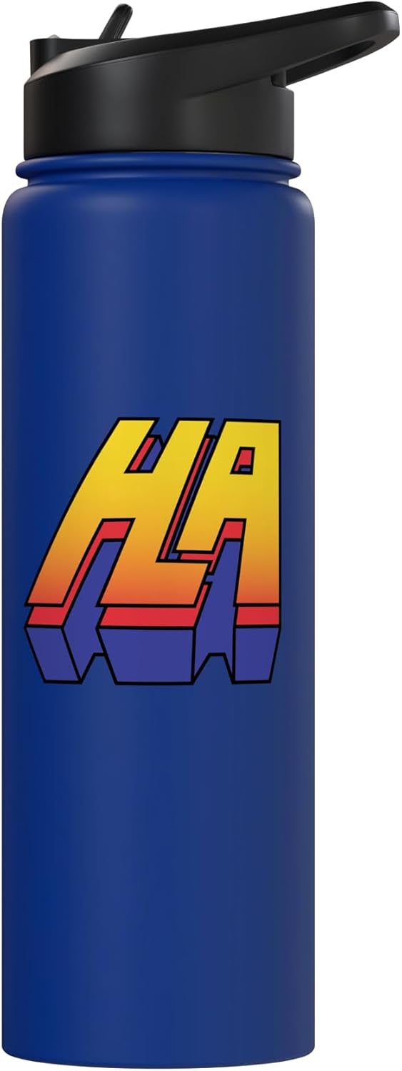 Botella agua acero inox aislada Heroes