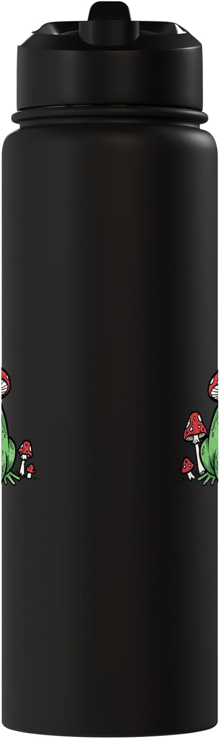 Bebida de agua acero inoxidable con sombrero de hongo kawaii