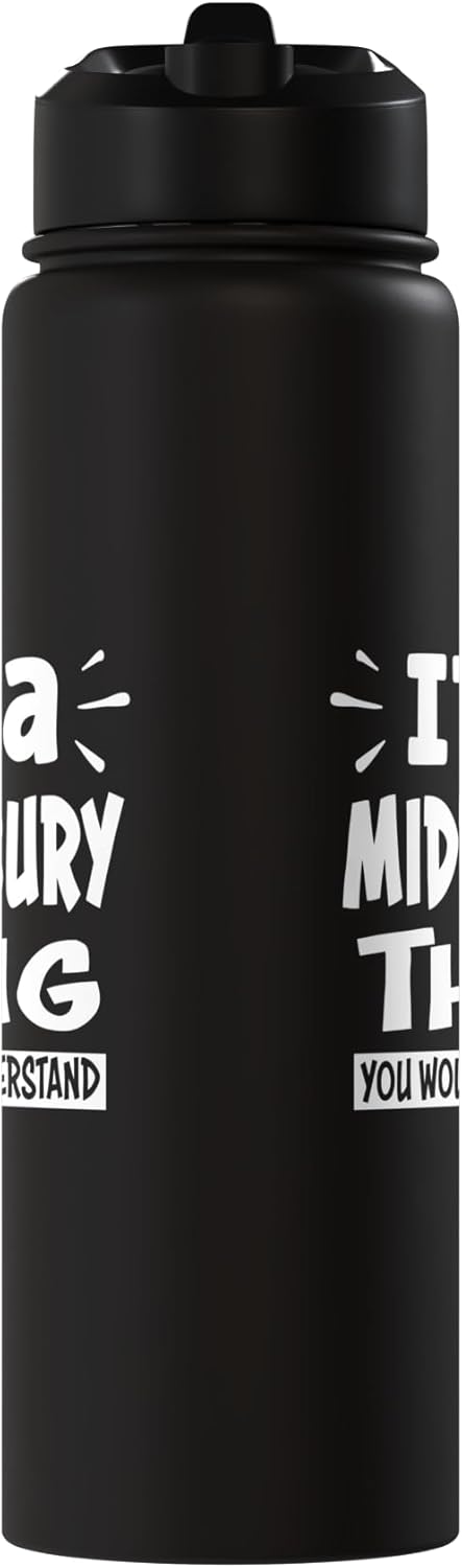 Bottella de agua acero inoxidable aislada Middlebury Lovers