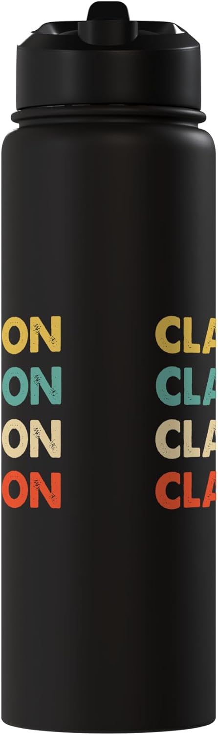 Bottella de agua aislada de acero inoxidable Clawson Name
