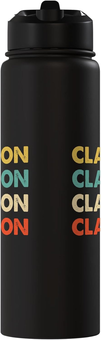 Bottella de agua aislada de acero inoxidable Clawson Name