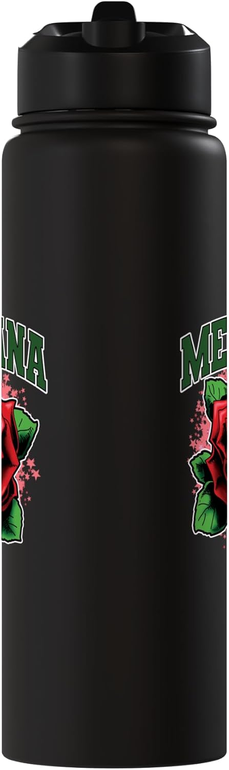 Botella de agua acero inoxidable con flor Cinco de Mayo