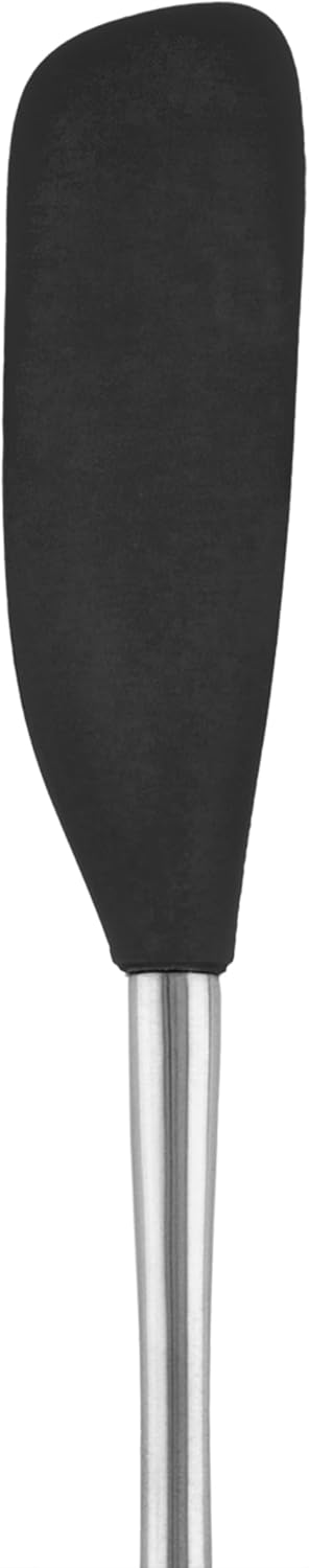 Espátula silicona mango acero inox negro resistente calor